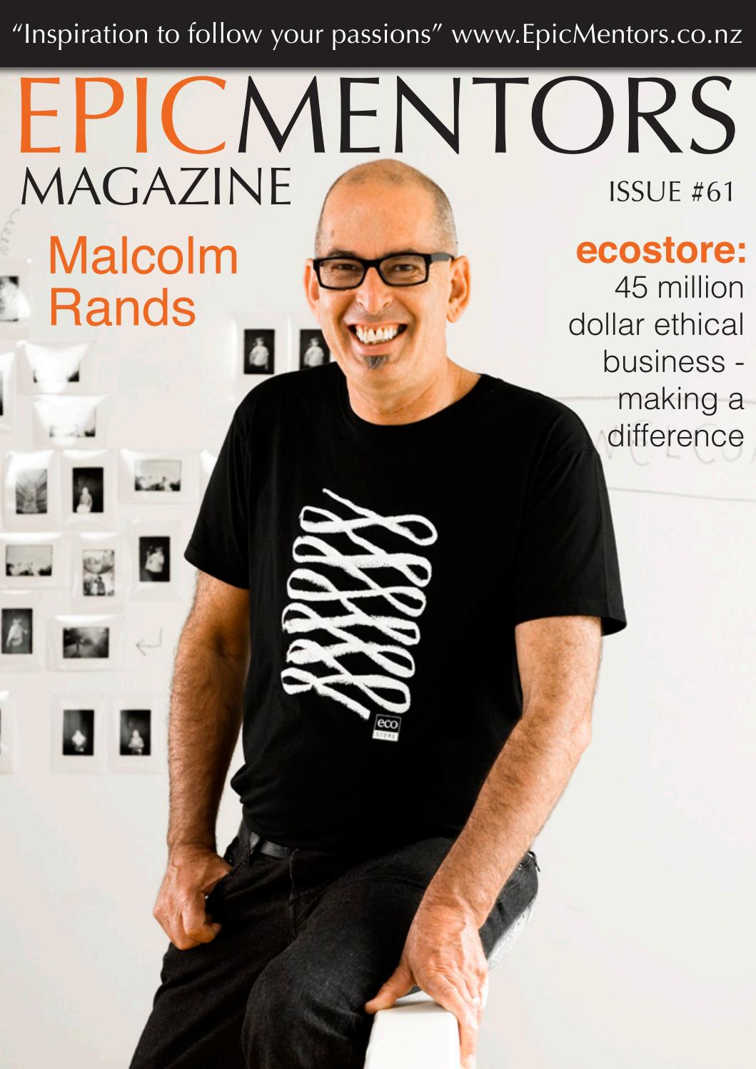 ecostore & Malcolm Rands improving the world through ethical business