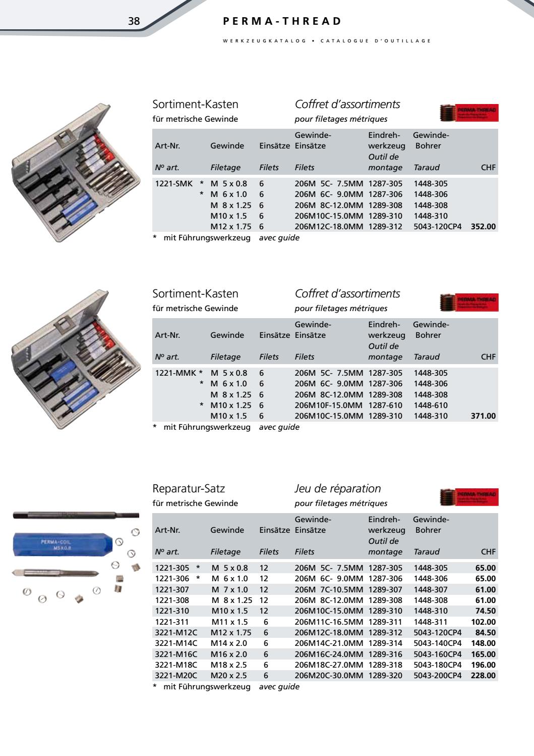 Metalsa catalogue tarif perma thread by ADi AG Agentur für Digitales