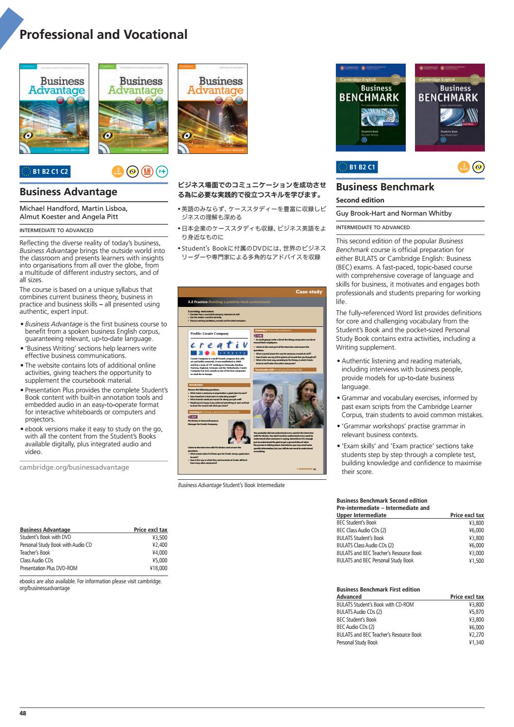 Business Benchmark Pre Intermediate To Intermediate Teacher Book
