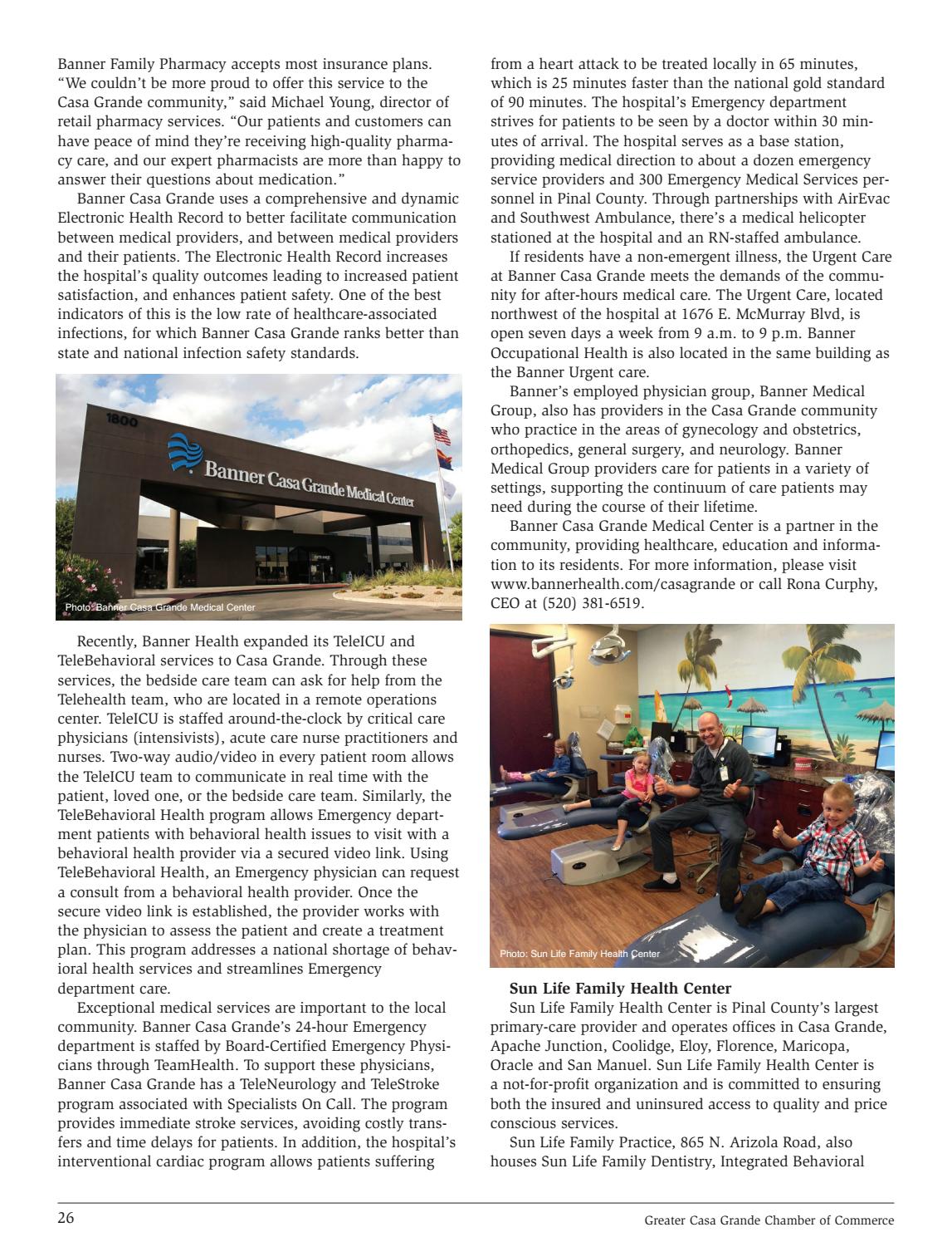 Greater Casa Grande Chamber Of Commerce 2017 Business Directory