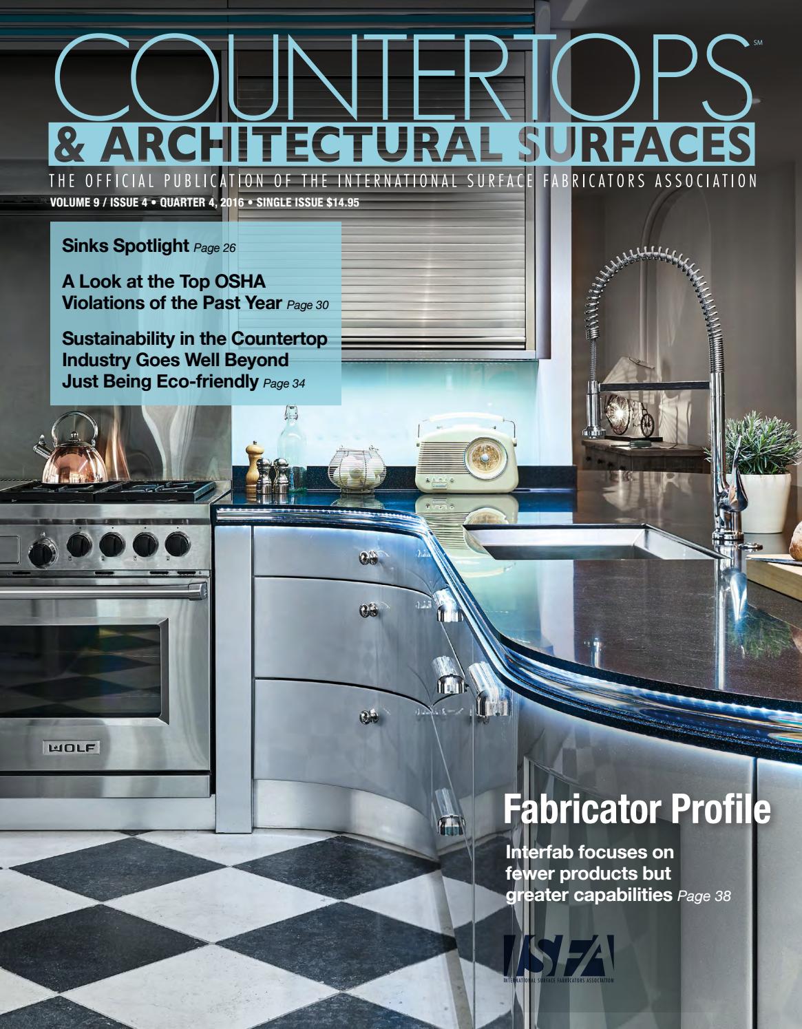 Isfa S Countertops Architectural Surfaces Vol 9 Issue 4 Q4