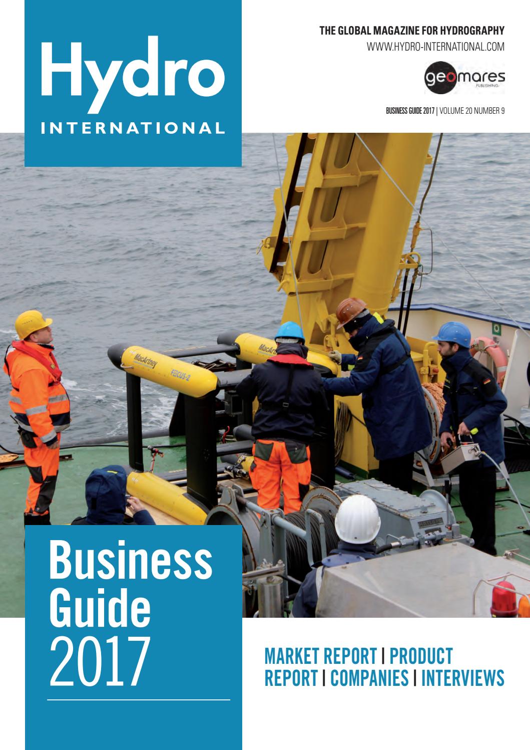Hydro International Business Guide 2017 by Geomares Publishing Issuu