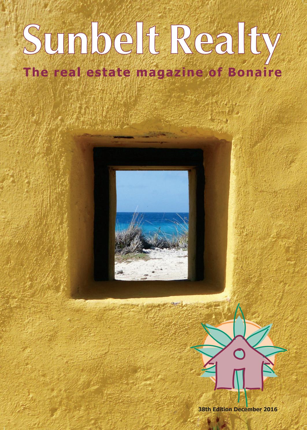 Sunbelt Realty Magazine 38th Edition December 2016 By Sunbelt Realty Bonaire Issuu