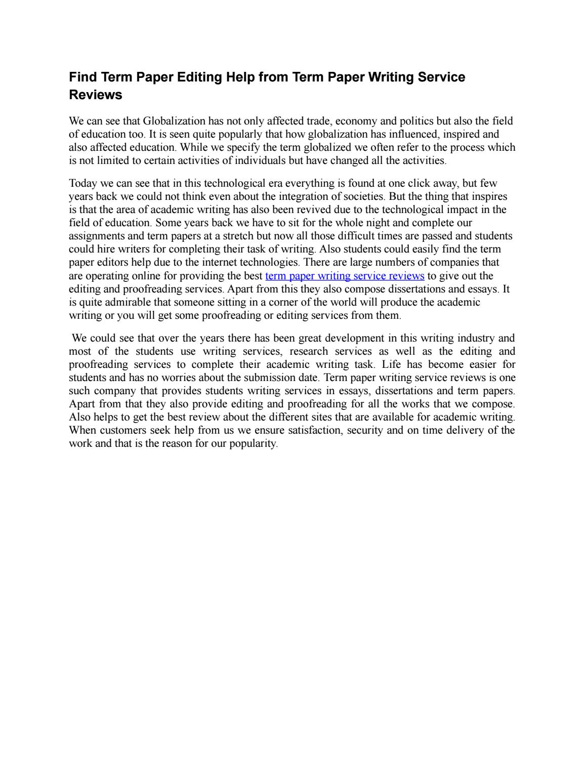 Best Term Paper Writing Service| Essay Writing Service Reviews term paper writing service review