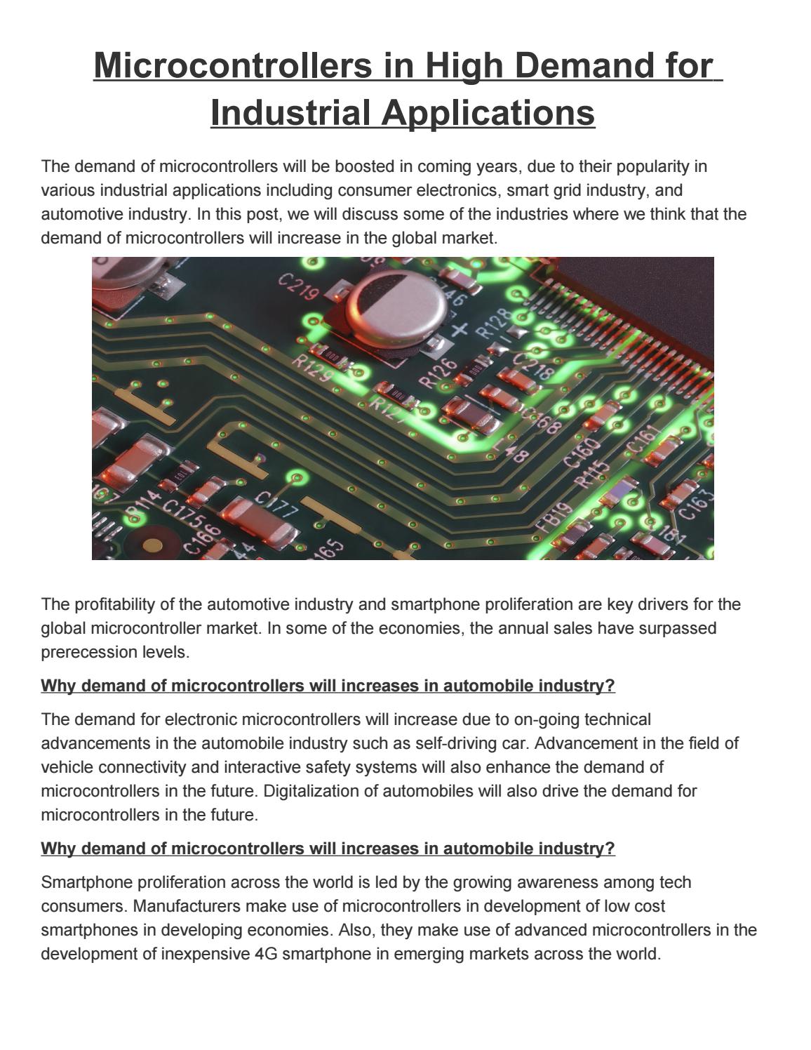 Microcontrollers in High Demand for Industrial Applications by Express