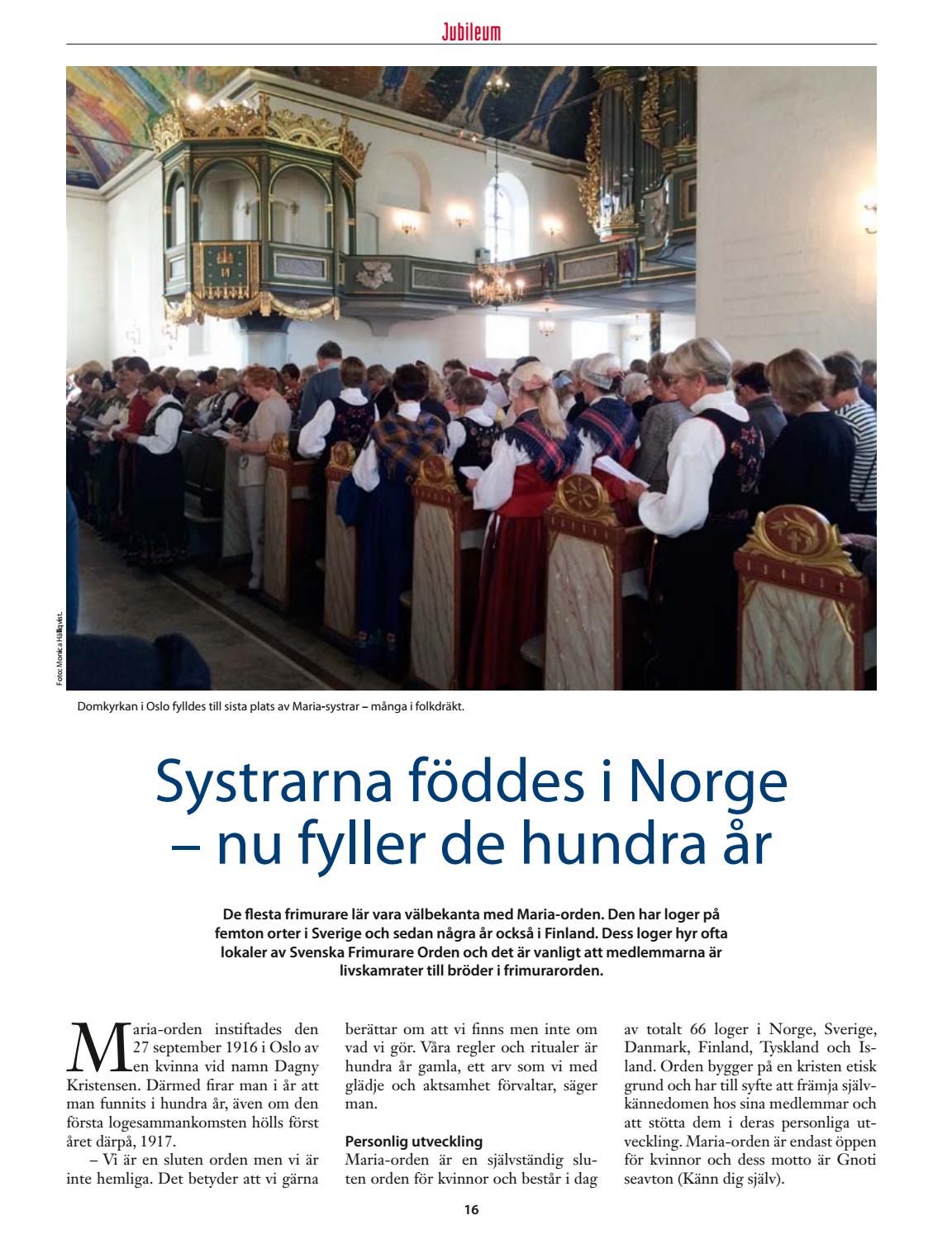 Frimuraren nummer 4 2016 by Svenska Frimurare Orden - Issuu