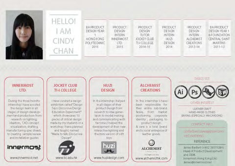 Cindy Chan product design portfolio 2016 UPDATED 第 5 页