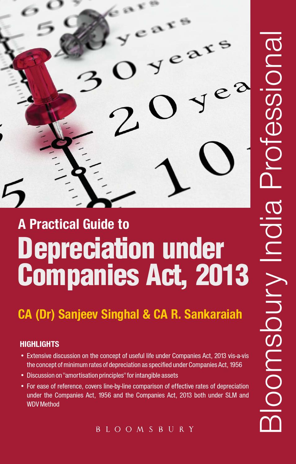 A Practical Guide to Depreciation under Companies Act, 2013 by