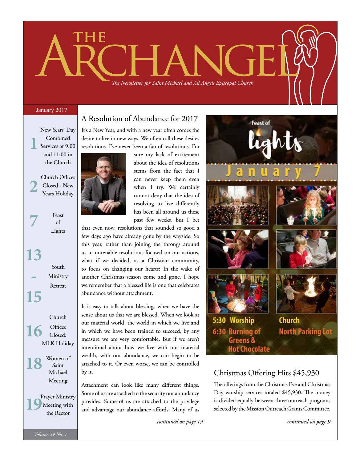 The Archangel January 2017 by Saint Michael and All Angels Episcopal ...