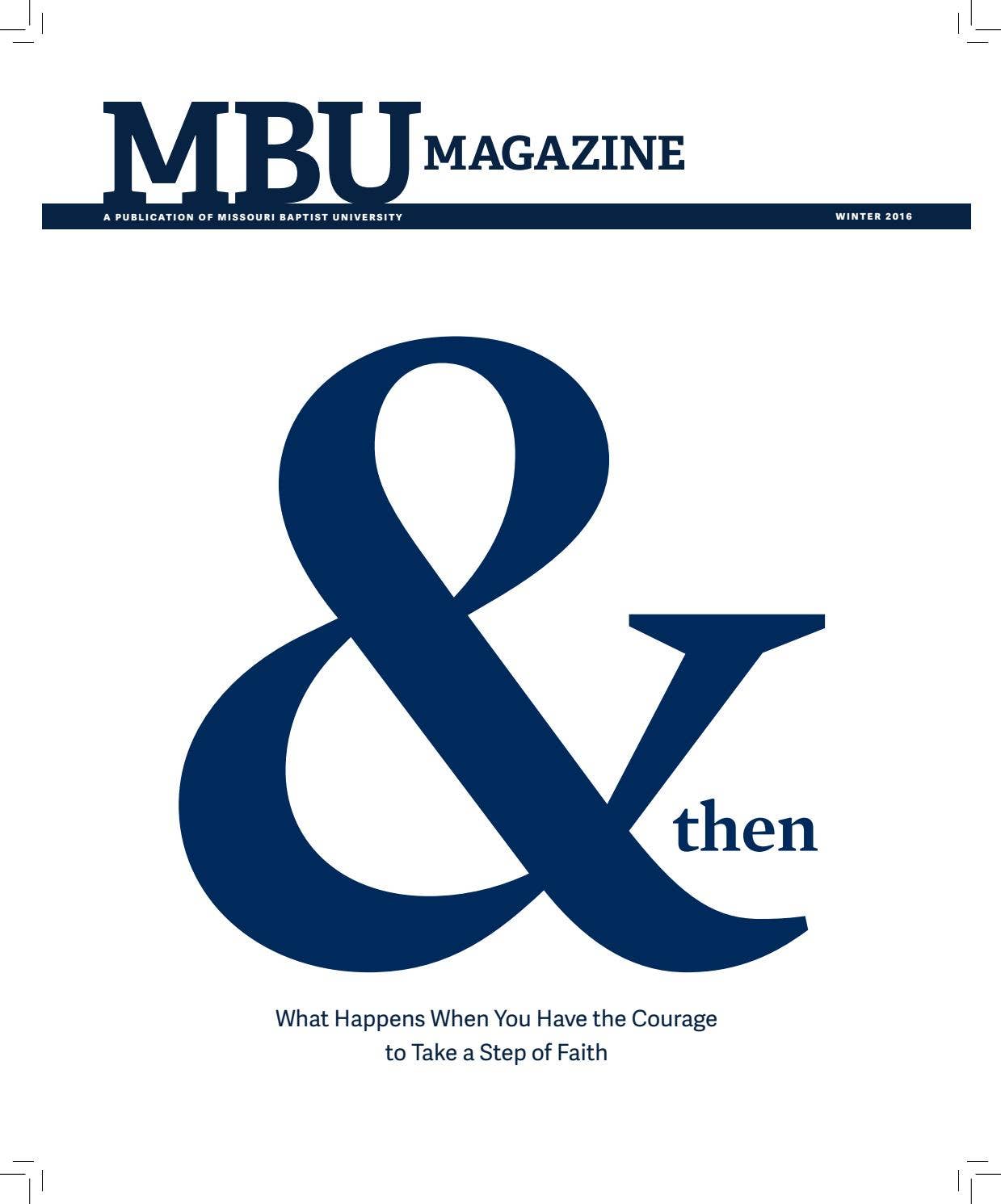 MBU Magazine | Winter 2016 by Missouri Baptist University - Issuu