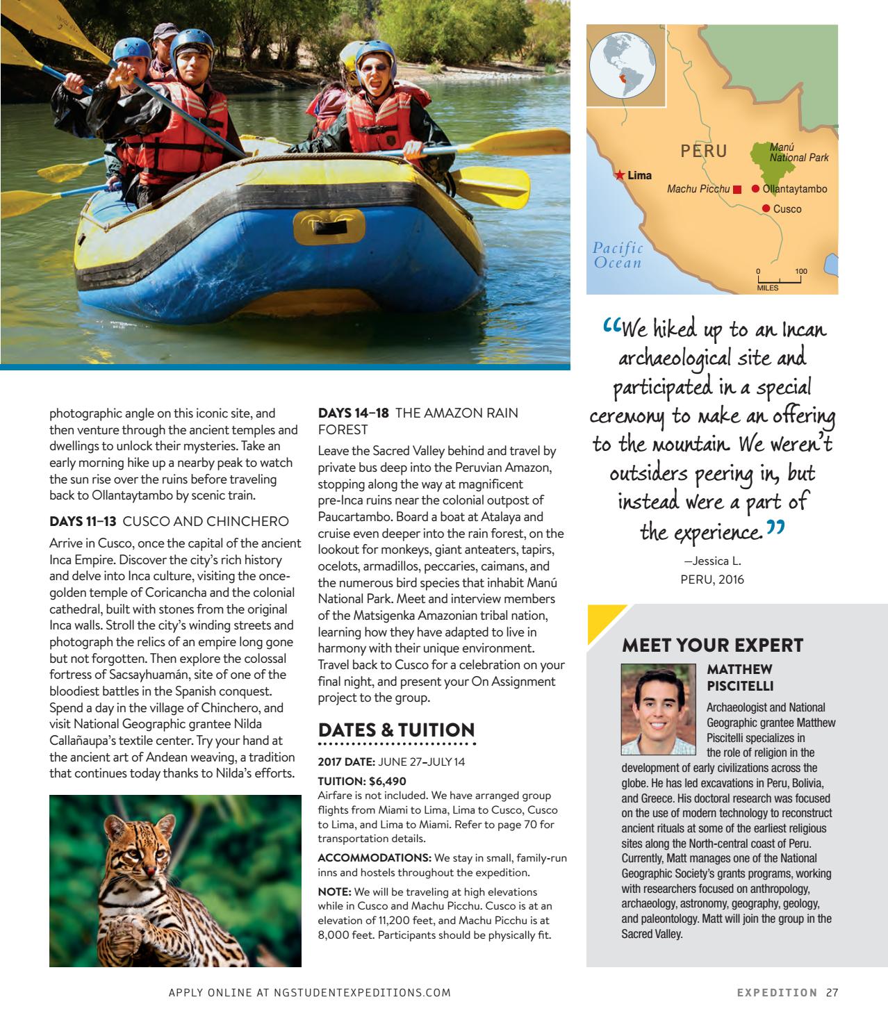 2017 National Geographic Student Expeditions by National Geographic