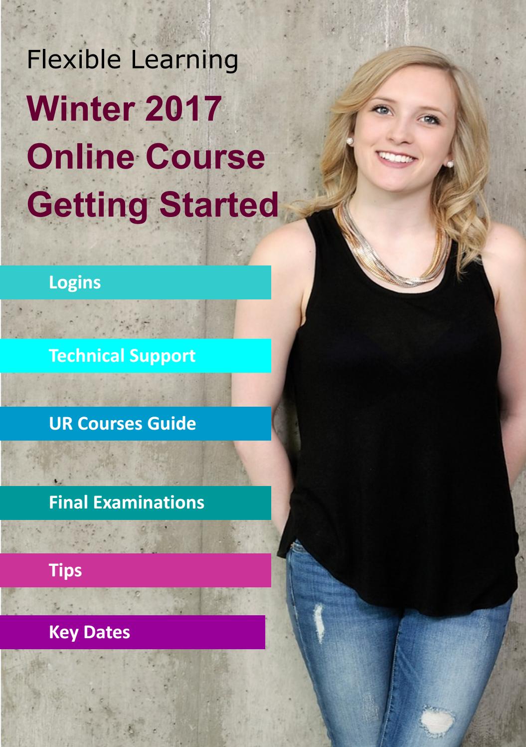 Winter 2017 Online Courses Getting Started by University of Regina