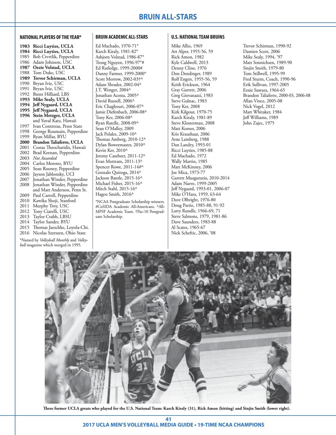 2017 UCLA Men's Volleyball Information Guide by UCLA Athletics Issuu