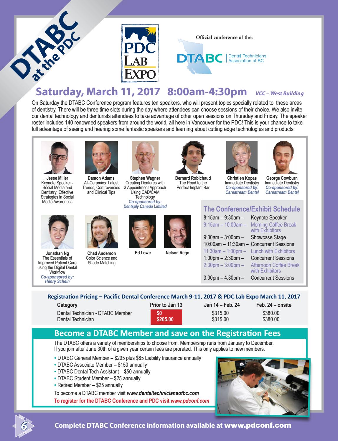 Pacific dental conference 2017 preliminary program hires by Pacific