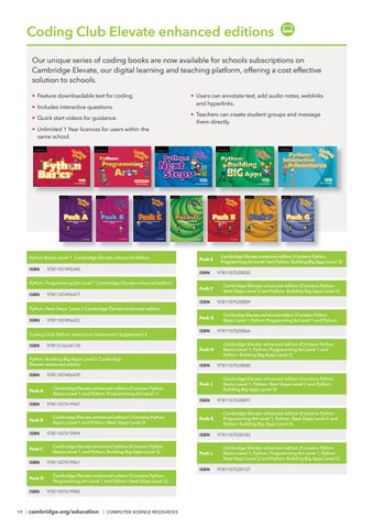 Computer Science Resources Catalogue 2017 by Cambridge International ...