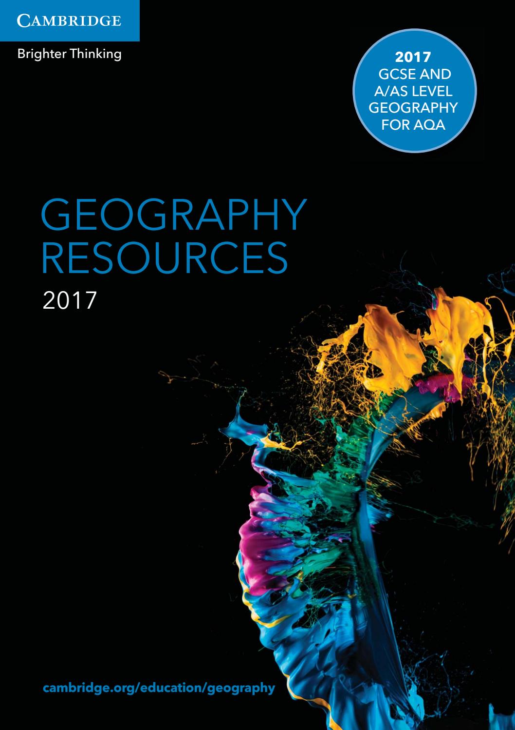 Geography Resources Catalogue 2017 by Cambridge International Education Issuu