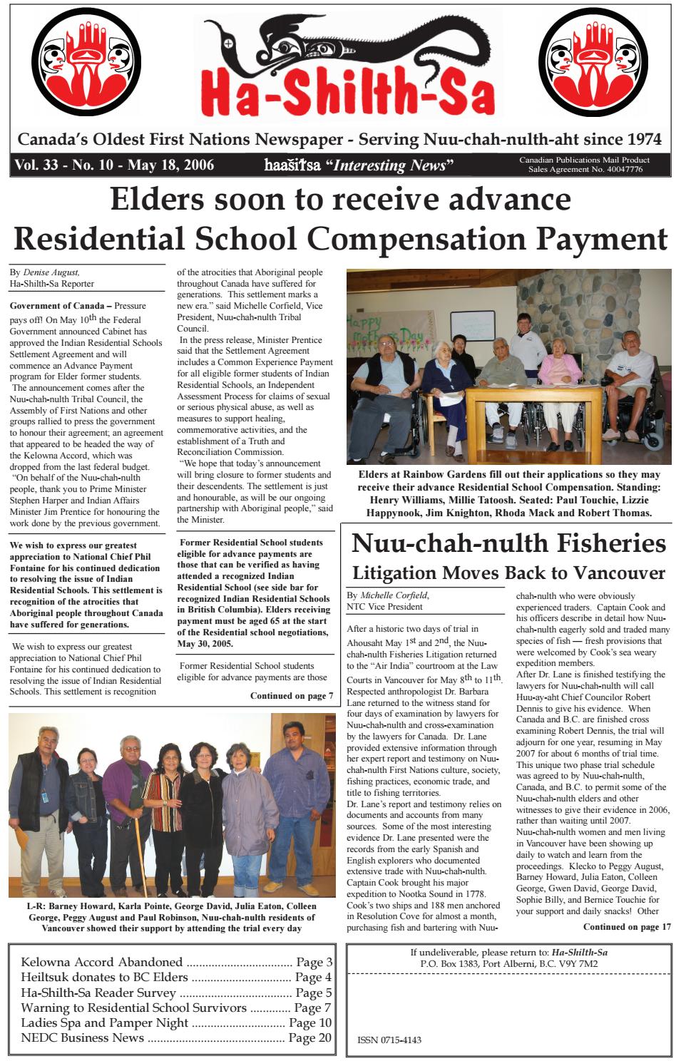 Ha Shilth Sa May 18 2006 By Hashilthsa Issuu