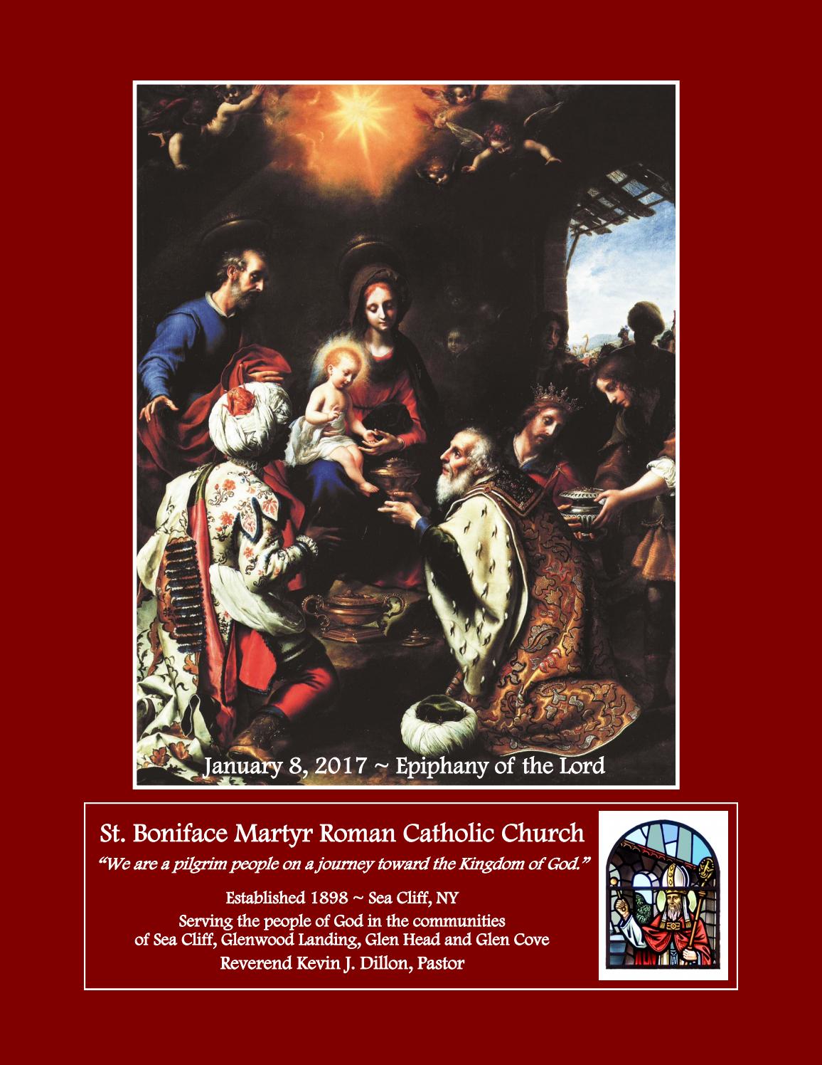 St. Boniface Martyr Parish Bulletin, January 8, 2017 by Robert P. Lynch