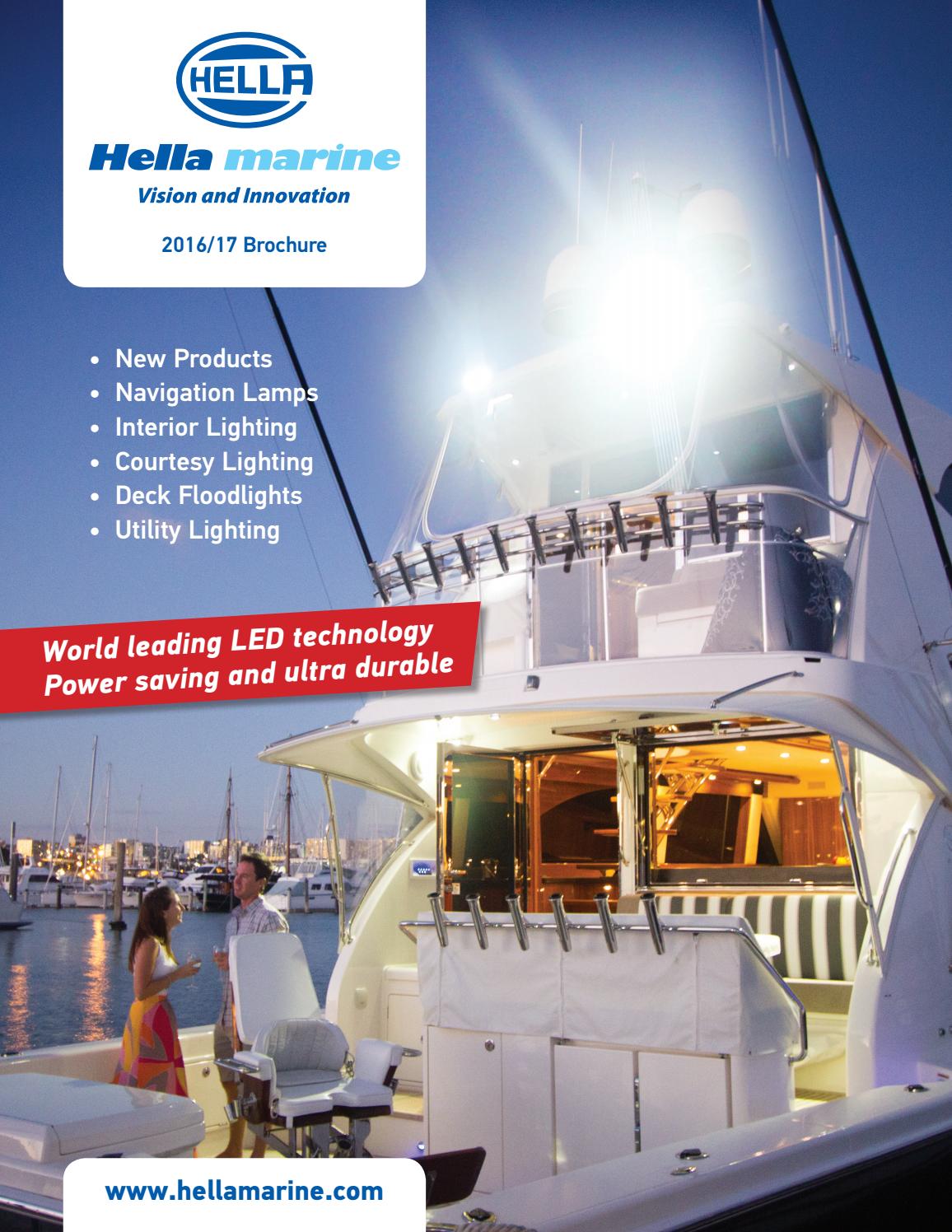 Hella marine New Product and Overview Brochure 2016 US Version by Hella