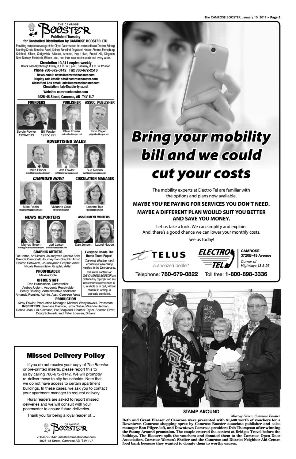 January 10, 2017 Camrose Booster by The Camrose Booster Issuu