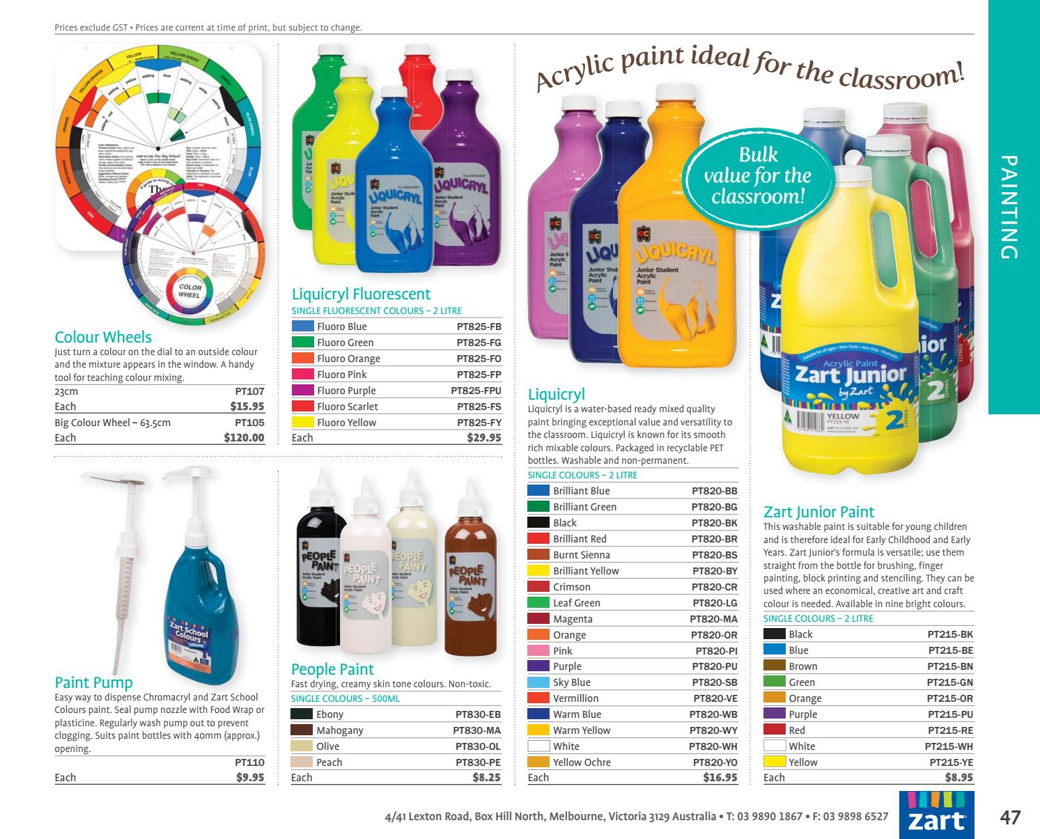 Zart Classroom Catalogue 2017 by Zart Art, craft and education