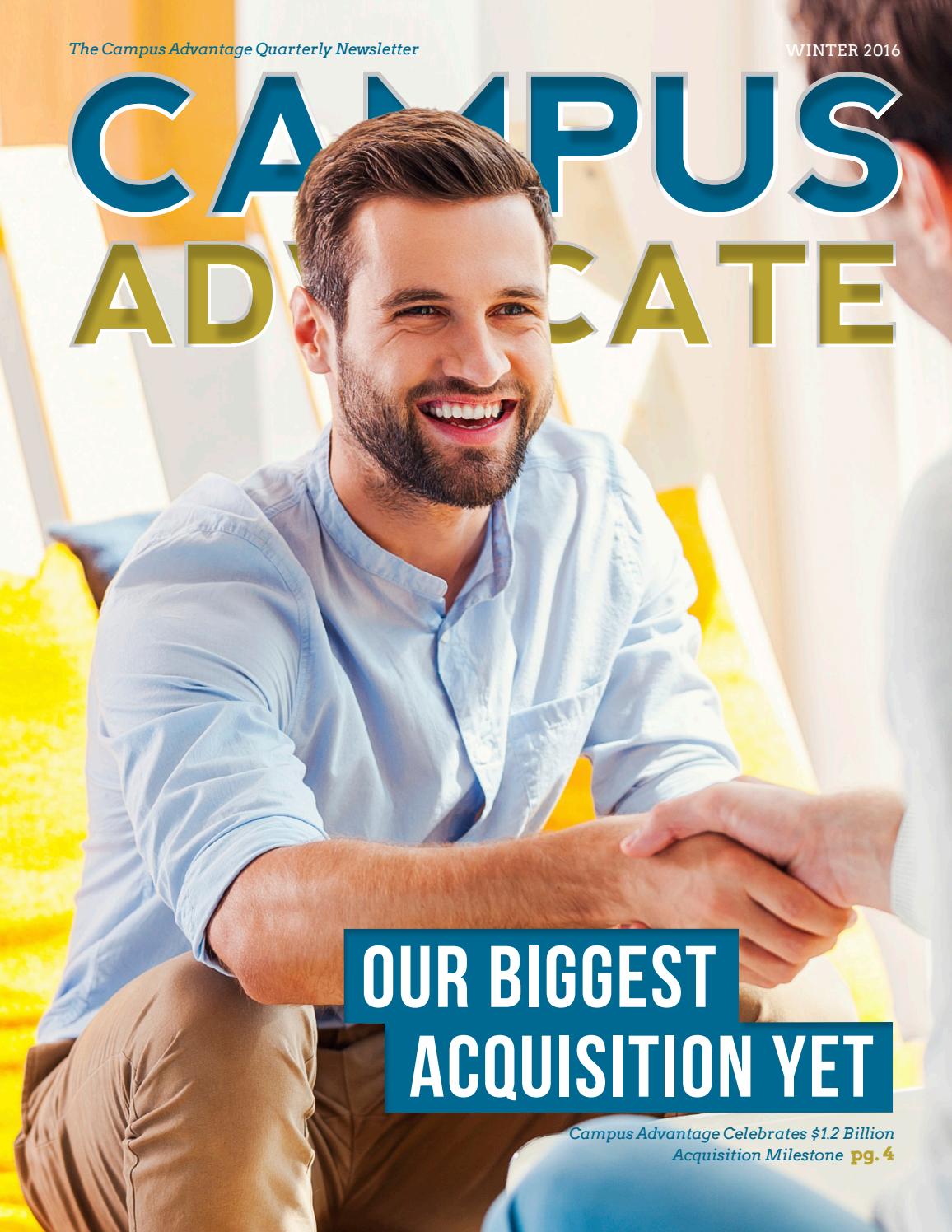 Winter 2016 Campus Advocate by Campus Advantage Issuu
