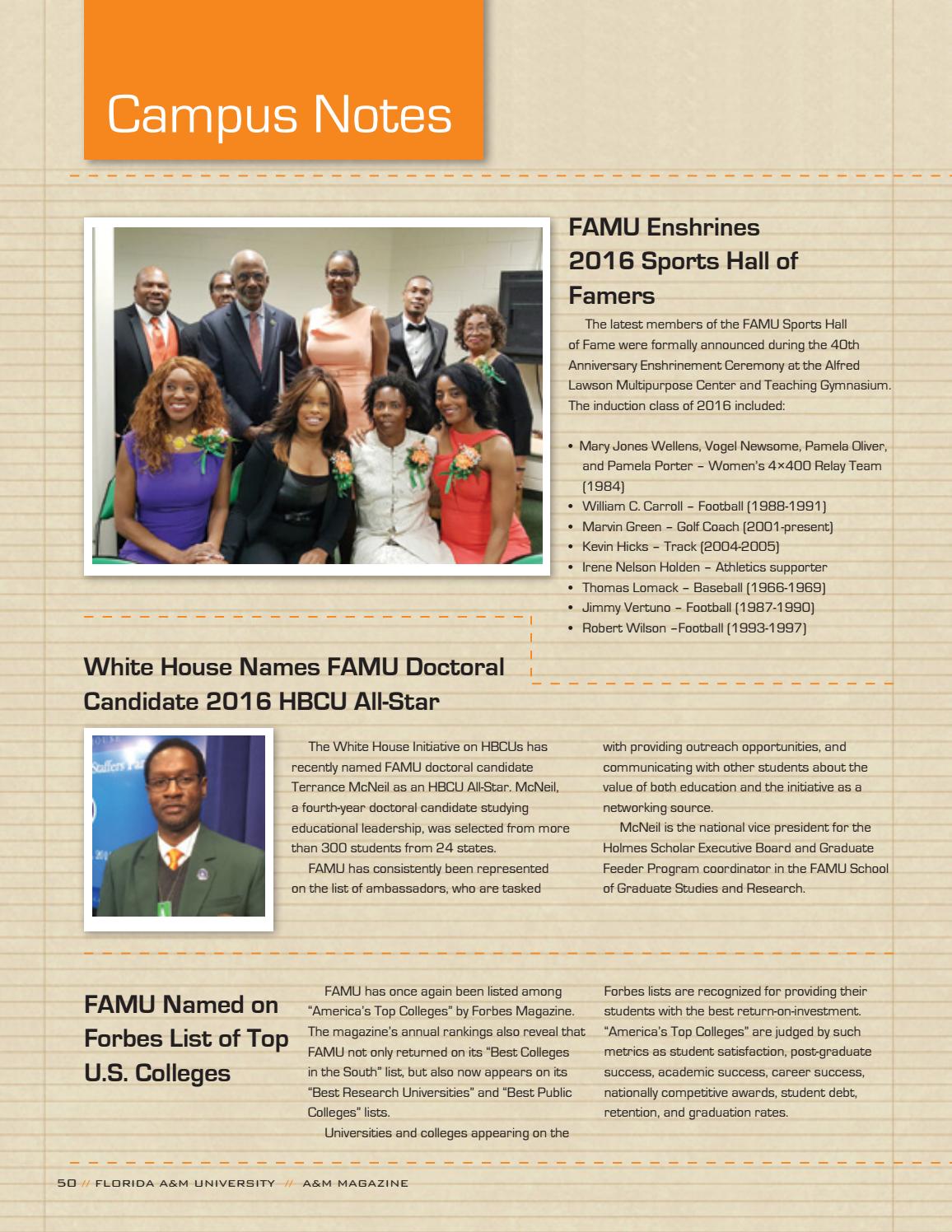 Winter 2017 A M Magazine By Famu Communications Issuu