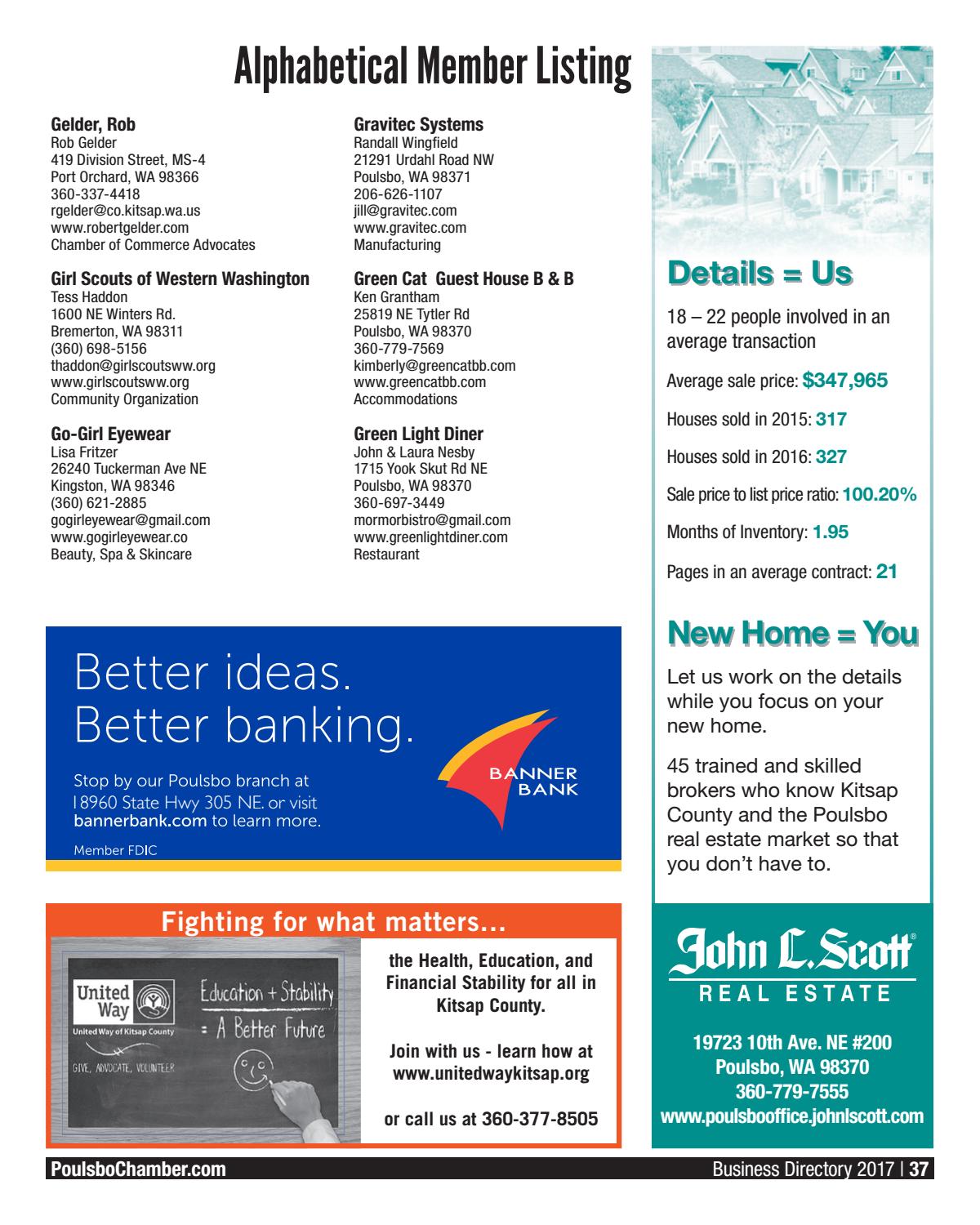Poulsbo Chamber Directory 2017 Poulsbo Chamber Of Commerce