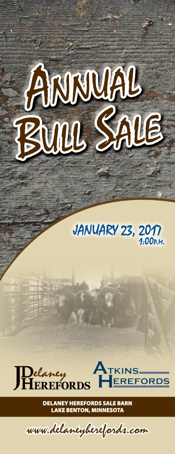 Delaney Herefords and Atkins Herefords Annual Bull Sale by Today's