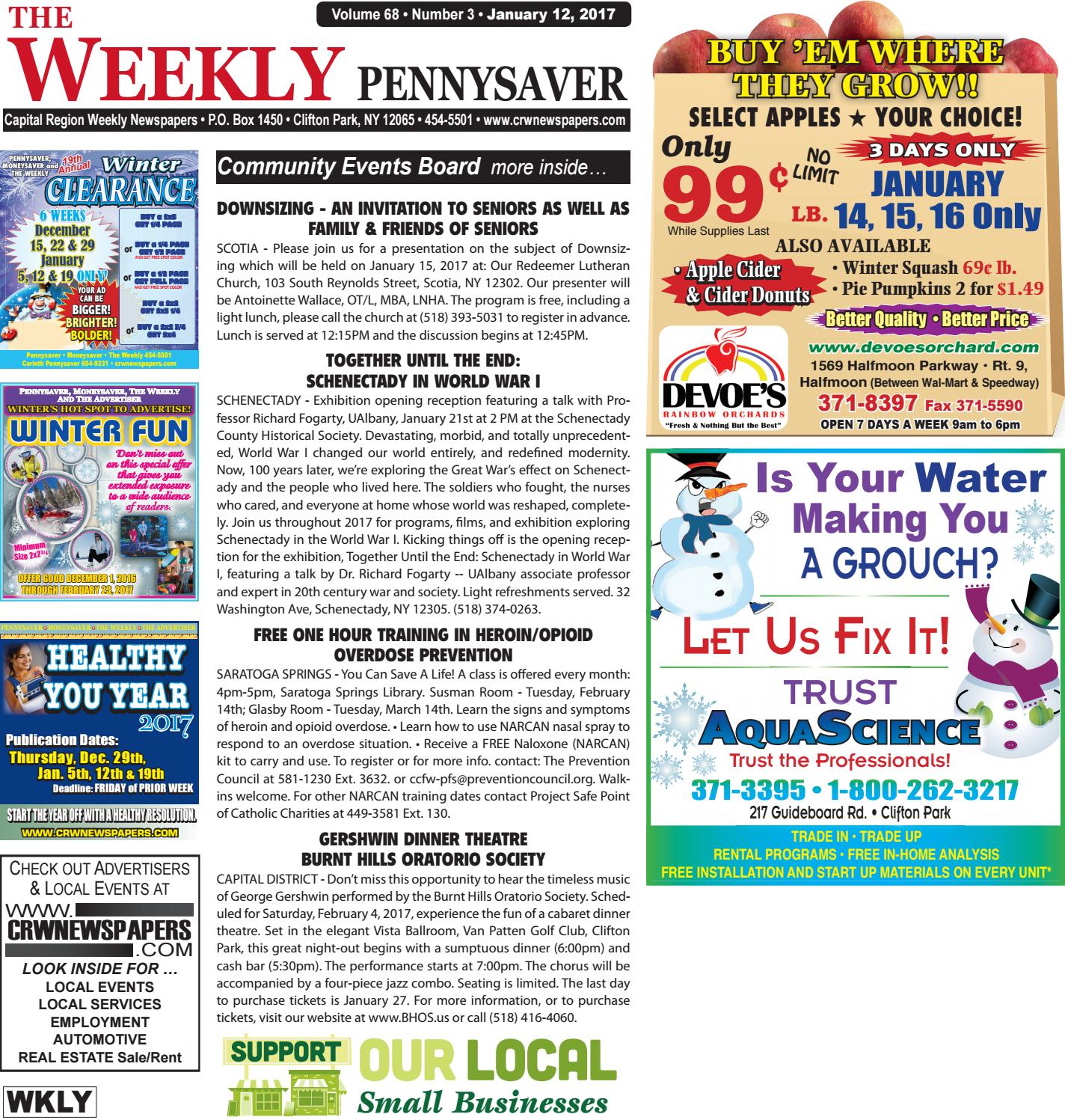 The Weekly Pennysaver 011217 by Capital Region Weekly Newspapers Issuu