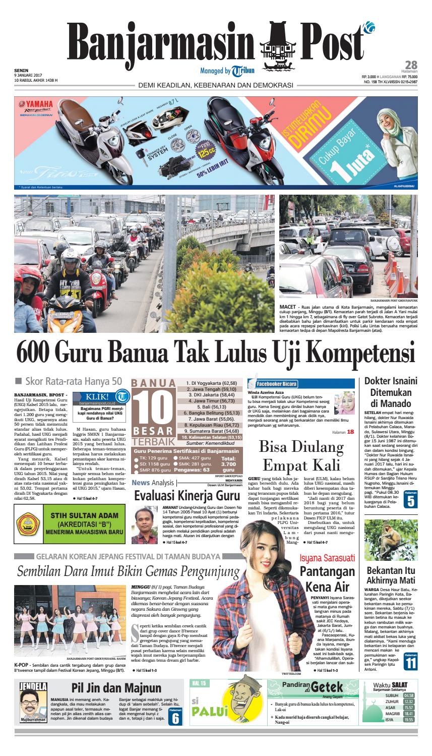 Bp20170109 By Banjarmasin Post Issuu