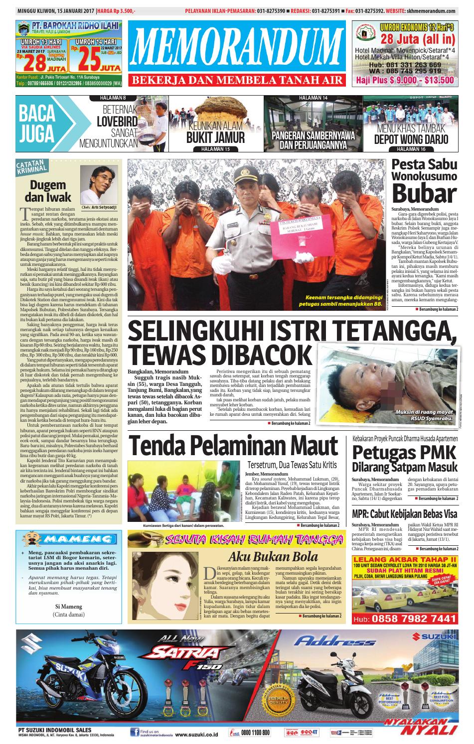 Memorandum Edisi 15 Januari 2017 By MEMORANDUM Issuu Memorandum Edisi 15 Januari 2017 By MEMORANDUM Issuu