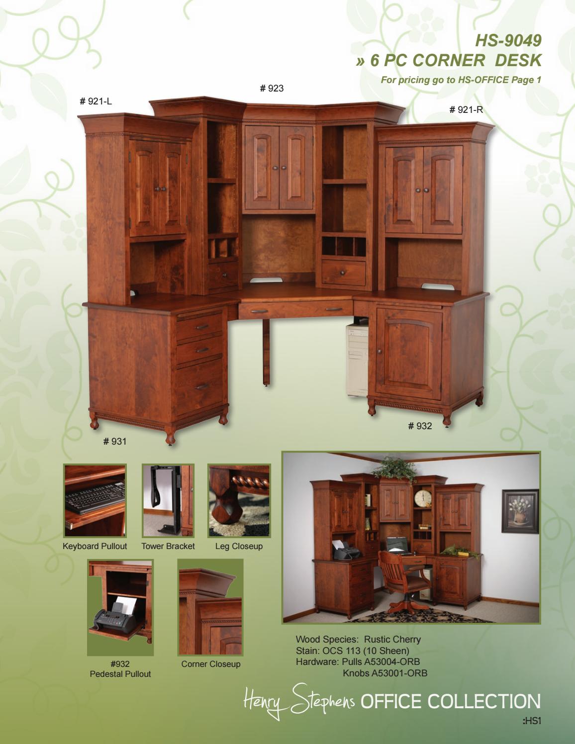2016 Maple Hill Catalog / Desks / E&G Amish Furniture by E & G Amish