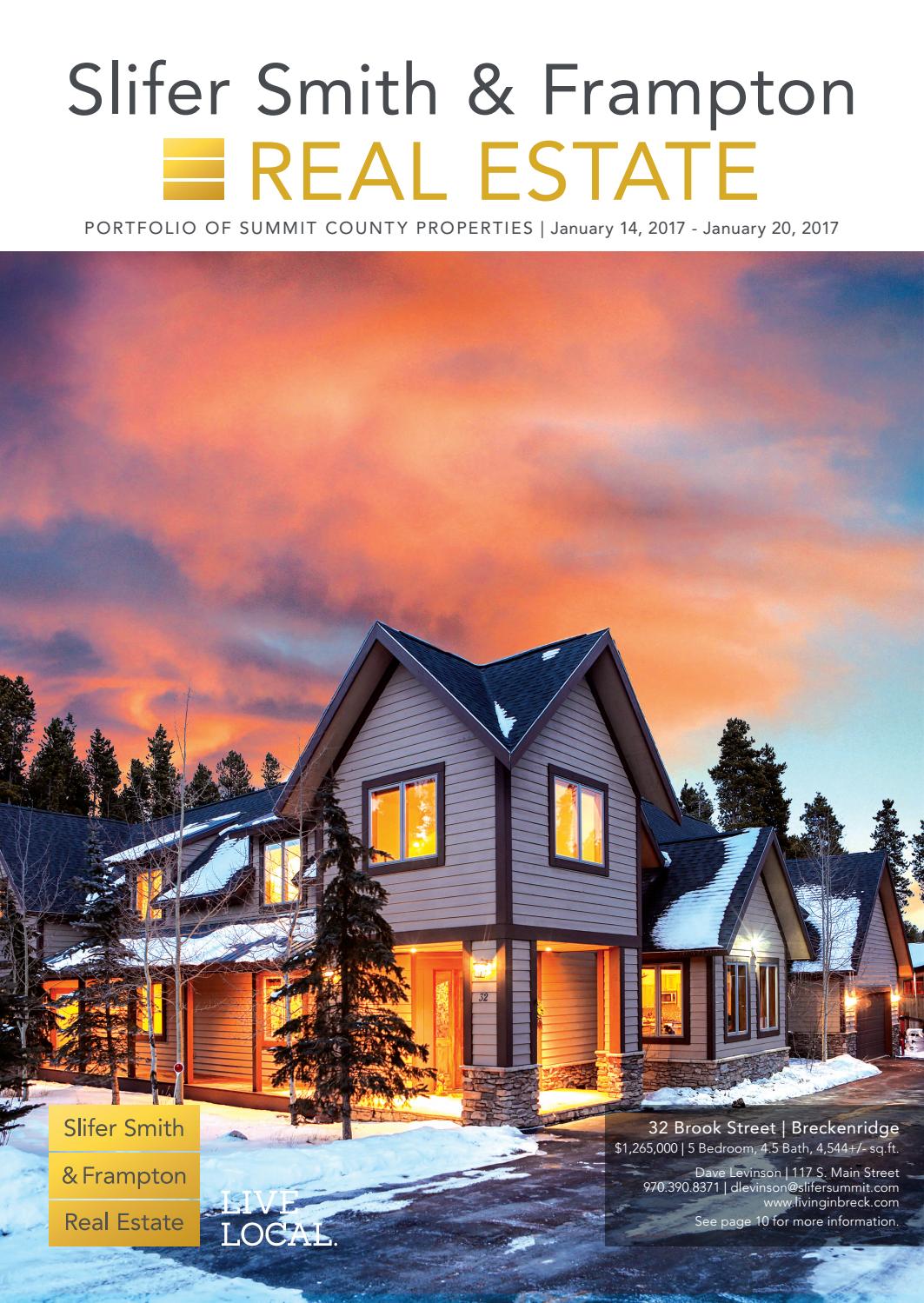 SUMMIT COUNTY REAL ESTATE PORTFOLIO by Slifer Smith & Frampton Real