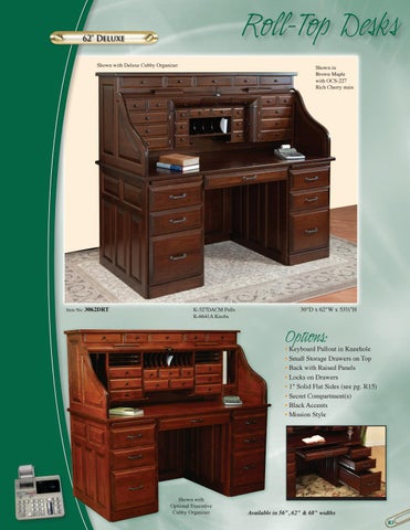 E & G Amish Furniture 2016 Valley 家具目录 / Roll-Top Desks/ E&G Amish 家具 第 11 页