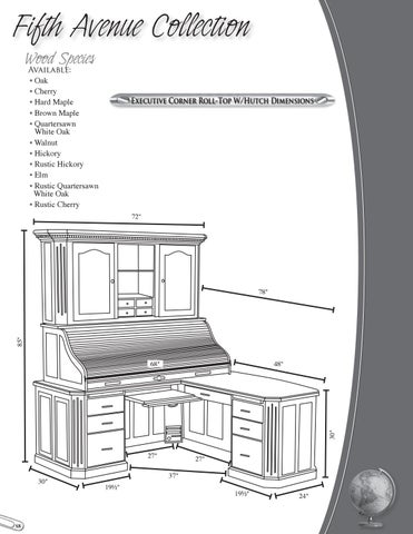 E & G Amish Furniture 2016 Valley 家具目录 / Roll-Top Desks/ E&G Amish 家具 第 8 页