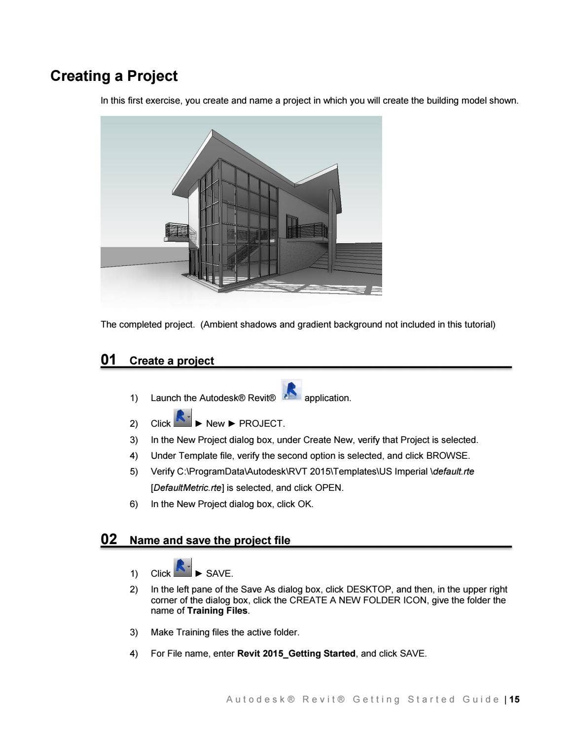 Revit 2015 Getting Started by Iftikhar ISMAIL BSc MSc MIET - Issuu