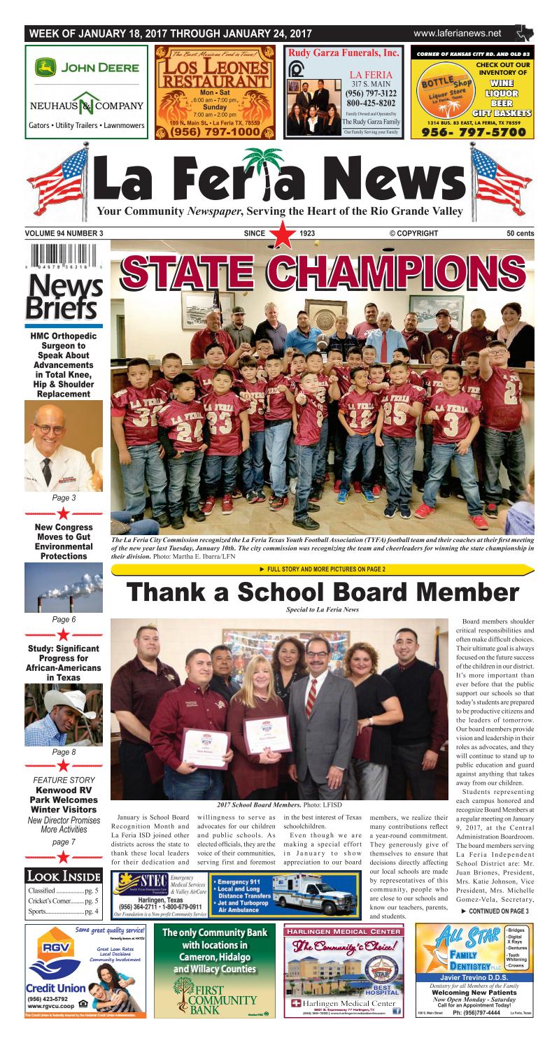 La Feria News January 18, 2017 by La Feria News Issuu