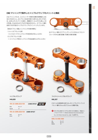 KTM] ファクトリーレーシングトリプルクランプ