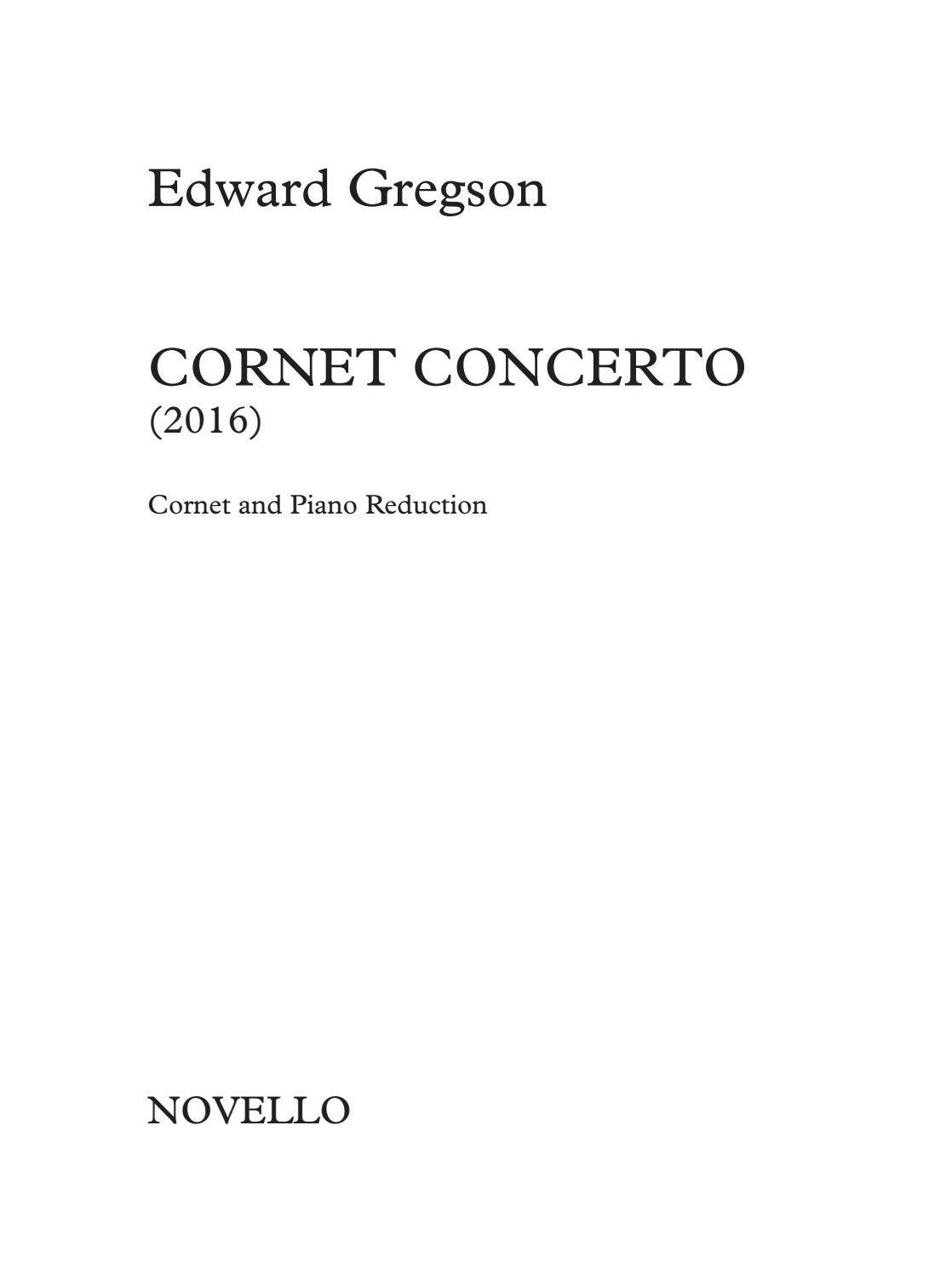 Gregson Cornet Concerto By Scoresondemand Issuu