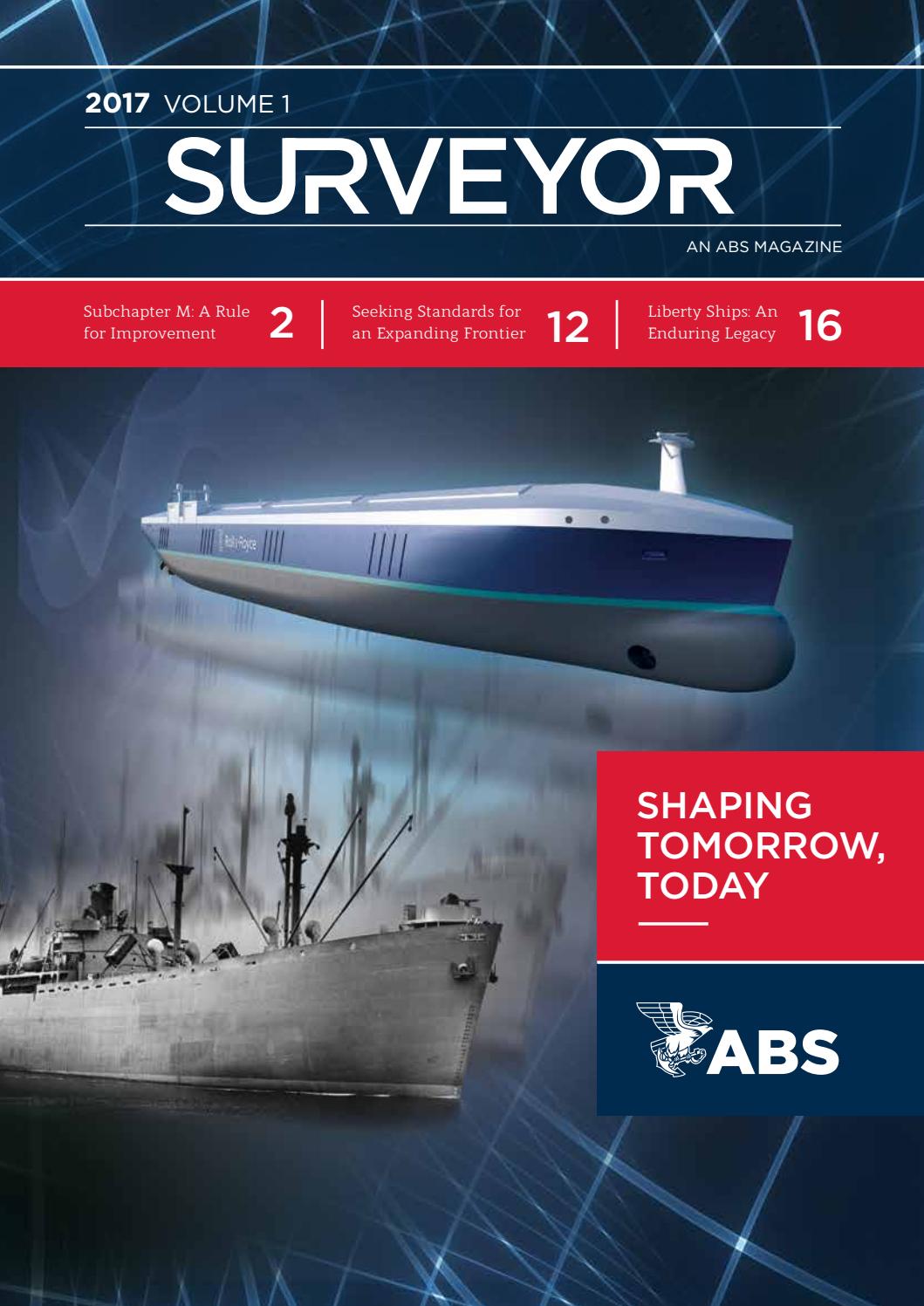 Surveyor Magazine 2017 Shaping Tomorrow, Today by American Bureau of