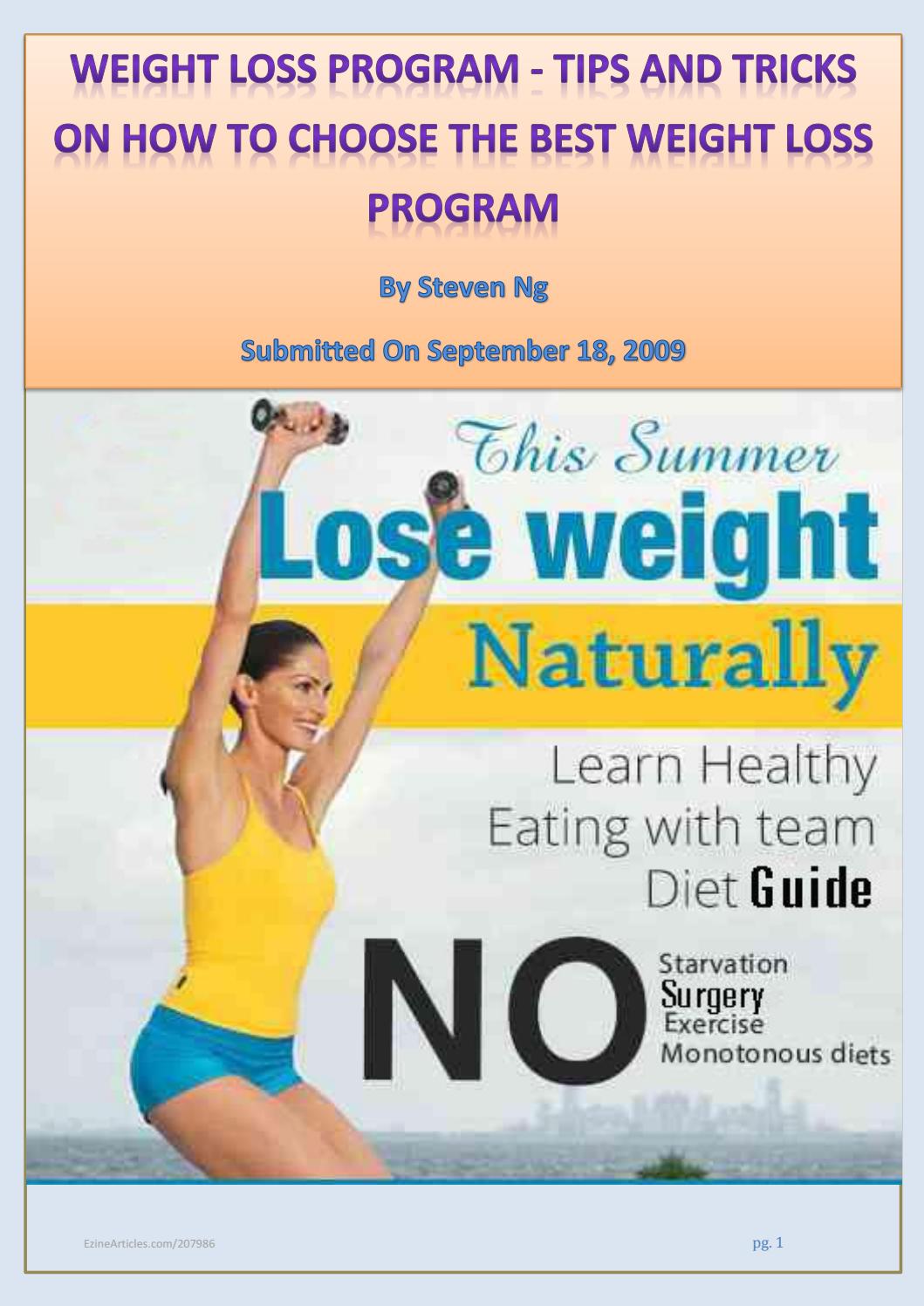 Which Program Is Best For Weight Loss