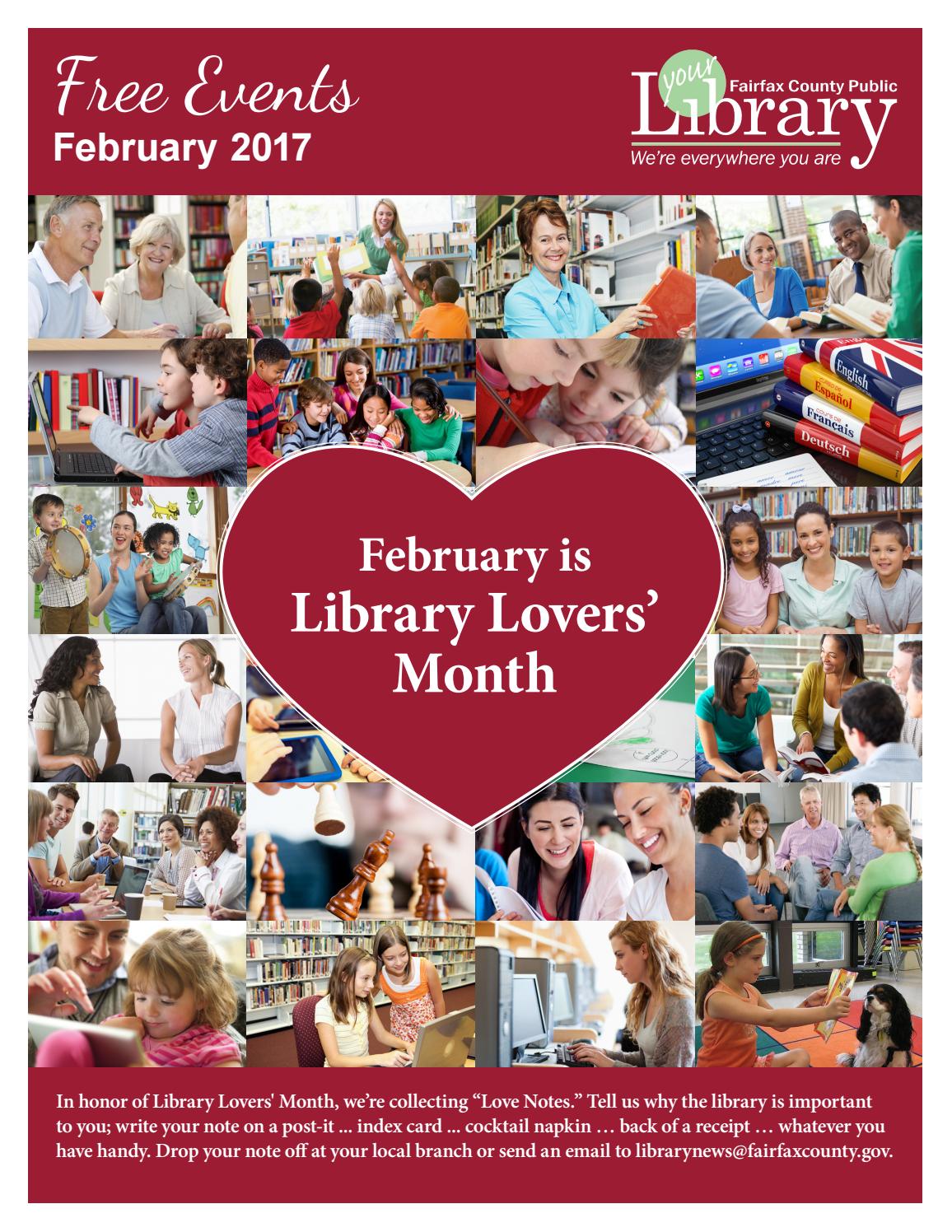 February 2017 Free Events Calendar by Fairfax County Public Library Issuu