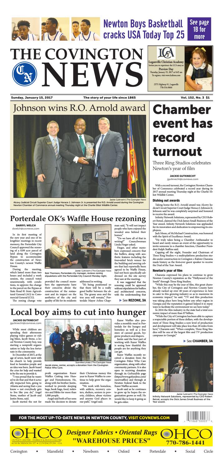 The Covington News Sunday, January 15th, 2017 by The Covington News