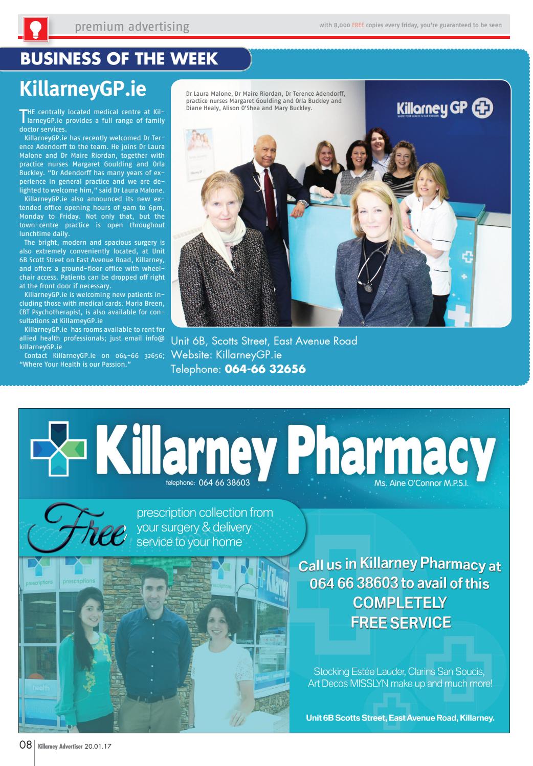Killarney Advertiser January 20th, 2017 by Killarney Advertiser Issuu