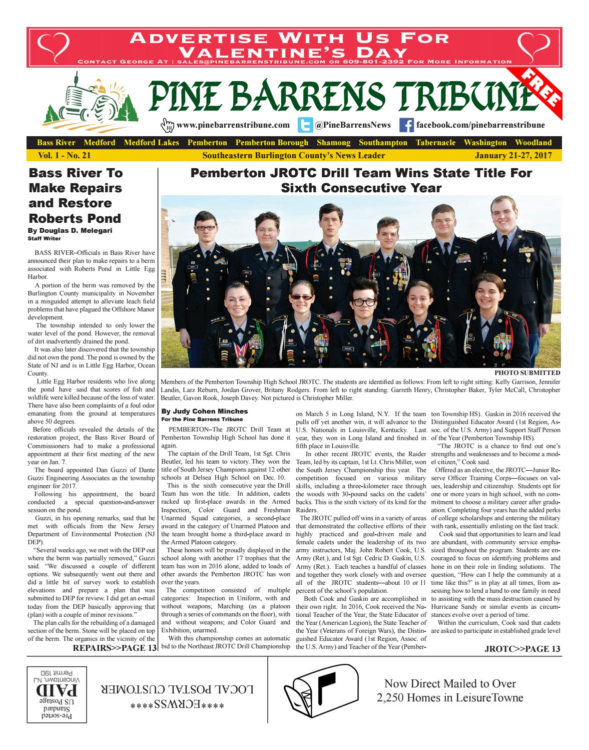 Pine Barrens Tribune Jan. 21 issue by Pine Barrens Tribune Issuu