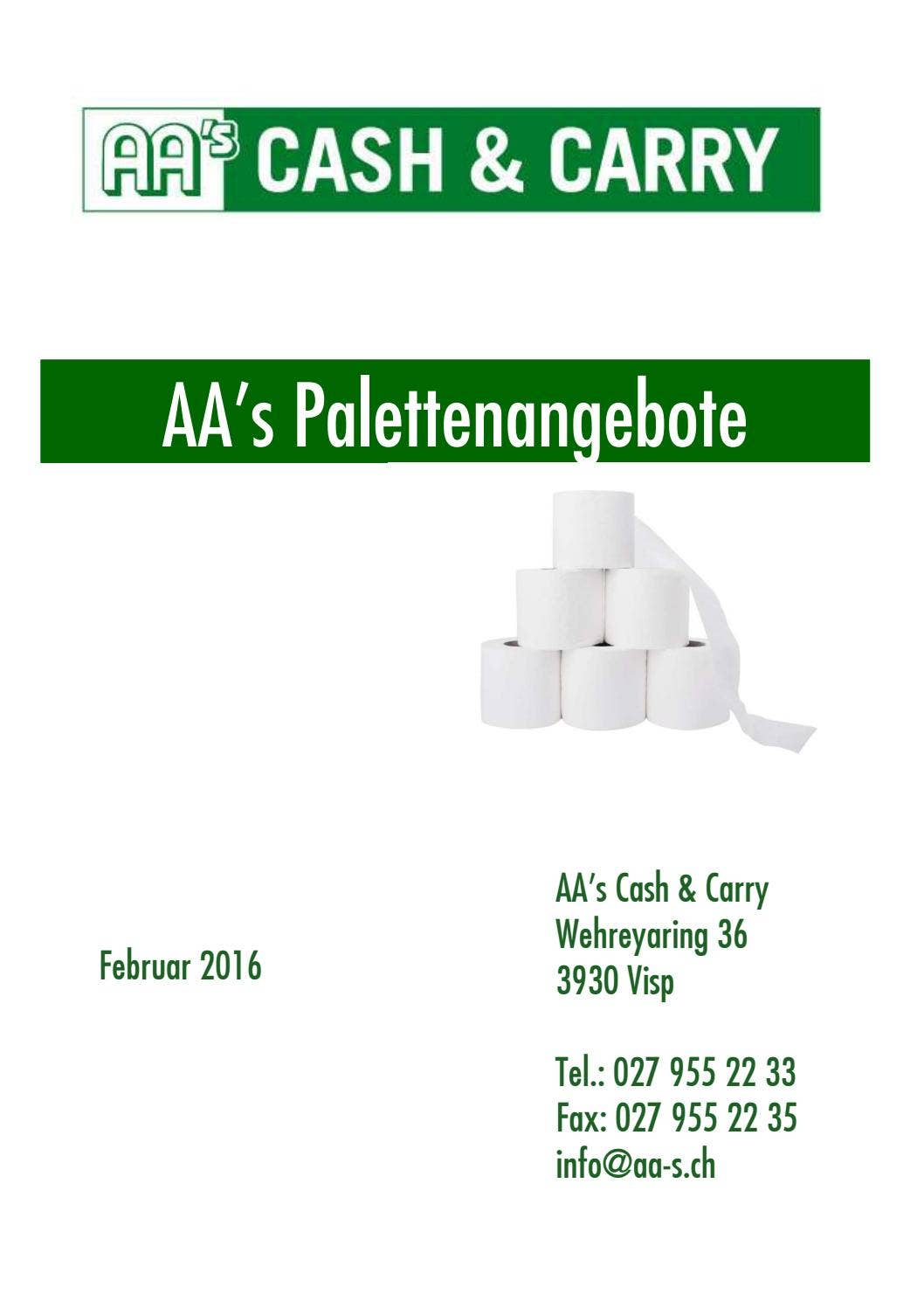 Palettenprodukte by AAs Cash & Carry - Issuu