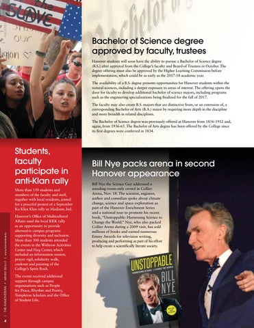 hanoverian winter 2016 17 by hanover college issuu