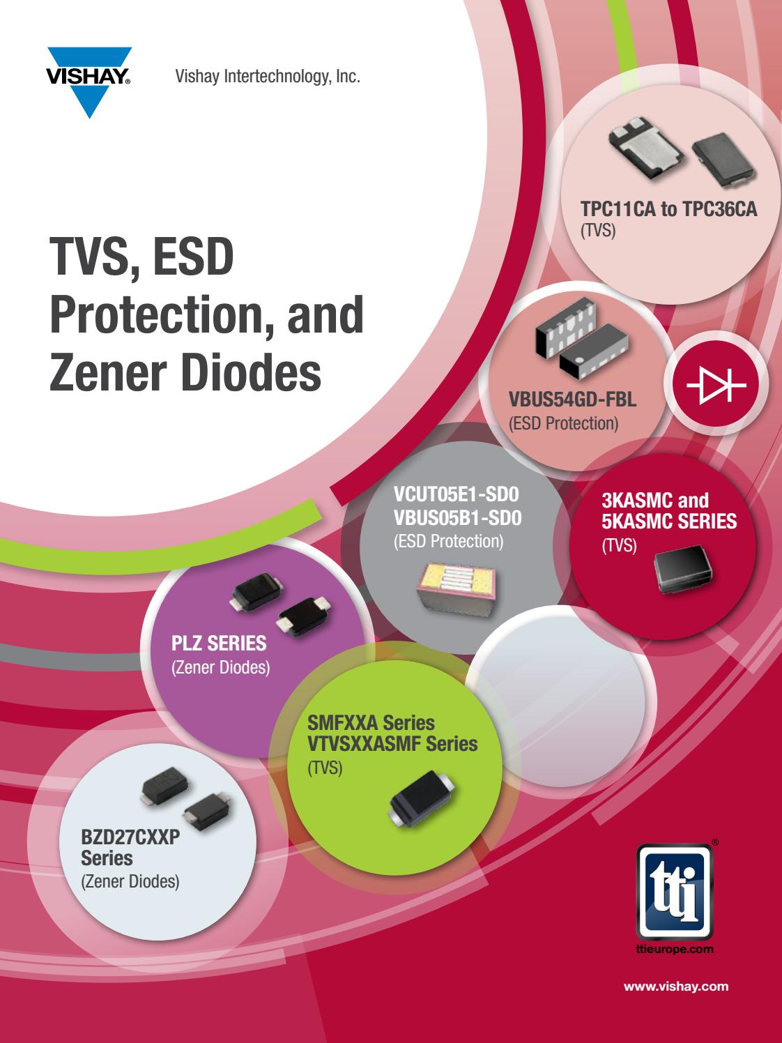 Vishay and TTI TVS, ESD Protection, and Zener Diodes by TTI, Inc. Issuu