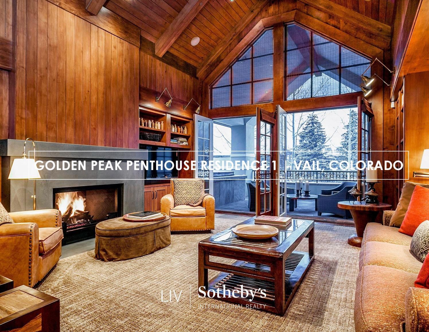 Golden Peak Penthouse Residence 1 (MLS) Vail, Colorado by David